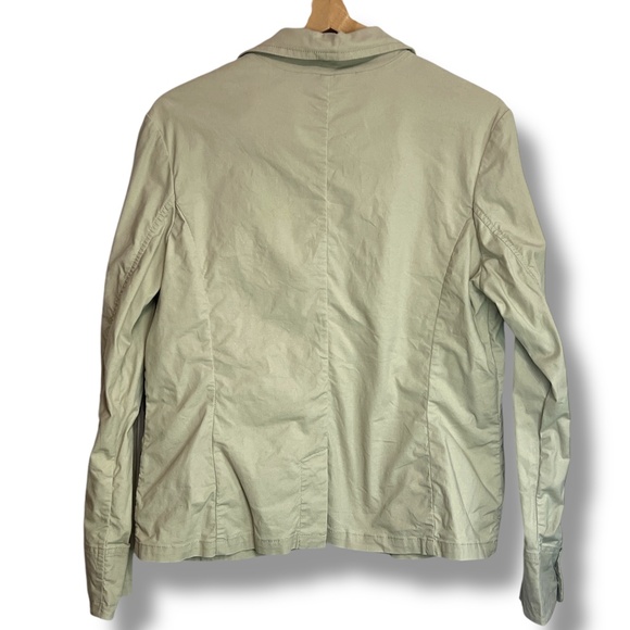 Eddie Bauer Women's Stretch Khakhi Jacket Blazer Size Large Button-Up‎ Unlined - Picture 4 of 7